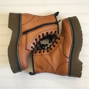 Comfortable Platform Combat Boots